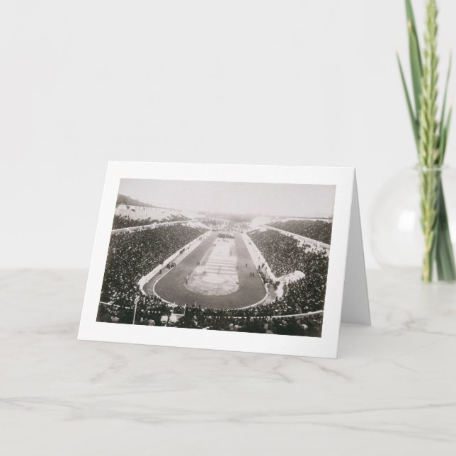 Tarjeta Vista de los primeros Juegos Olímpicos oficiales (Anverso)