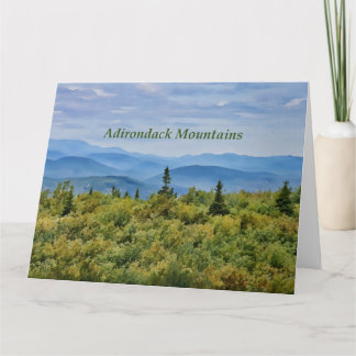 Tarjeta Vista de montaña Adirondack