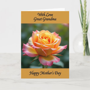 Tarjeta Vista de Pétalos del Día de las Madres Flo