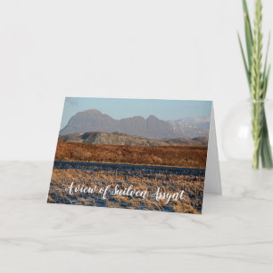 Tarjeta Vista de Suilven, Assynt, personalizada