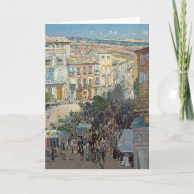 Tarjeta Vista de una ciudad del sur de Francia | Childe Ha (Anverso)