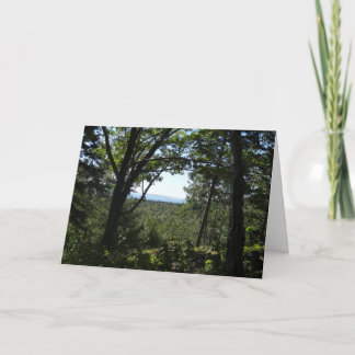 Tarjeta Vista de verano en el Parque Nacional Acadia