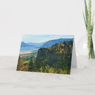 Tarjeta Vista de Vista House, río Columbia, Oregón