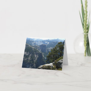 Tarjeta Vista de Yosemite Mountain en el Parque Nacional Y