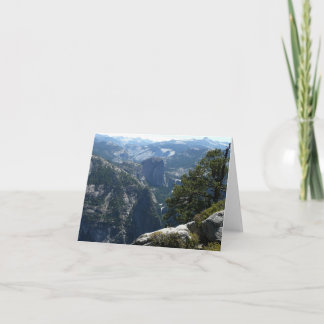 Tarjeta Vista de Yosemite Mountain en el Parque Nacional Y