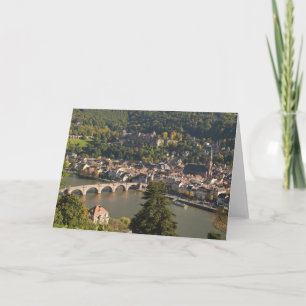 Tarjeta Vista del Alte Brucke o el Puente Viejo