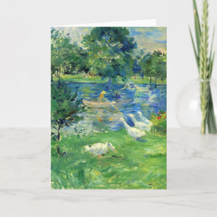 Tarjeta Vista del Bois de Boulogne de Berthe Morisot