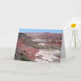 Tarjeta Vista del borde del desierto pintado