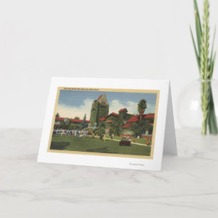 Tarjeta Vista del campus de la universidad de estado de