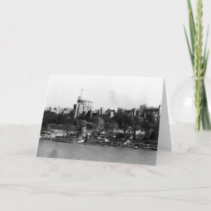 Tarjeta Vista del castillo de Windsor, a través del río