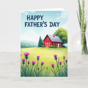 Tarjeta Vista del Día del Padre Floral