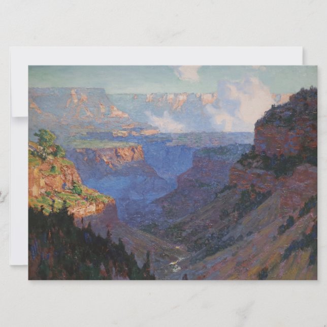 Tarjeta Vista del Gran Cañón (por E.H. Potthast) (Anverso)