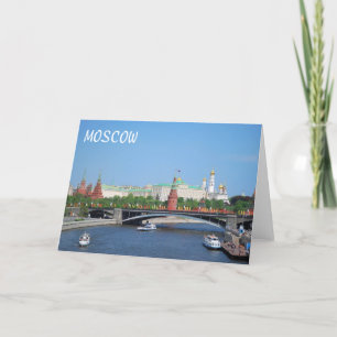 Tarjeta Vista del Kremlin de Moscú