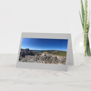 Tarjeta Vista del lago Paulina, Oregón