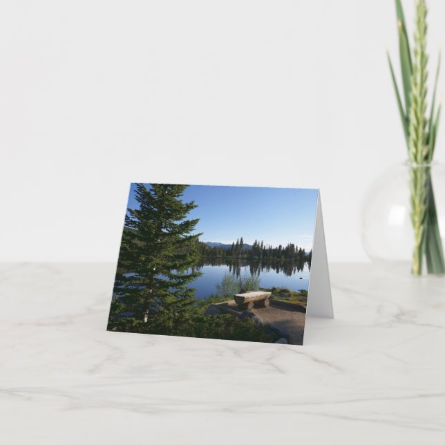 Tarjeta Vista del lago Sprague (Anverso)