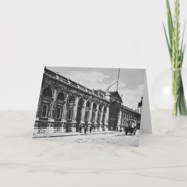 Tarjeta Vista del mercado de carne de Smithfield, c.1905 (Anverso)