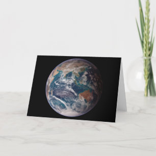 Tarjeta Vista del Océano Índico Planeta Tierra de la NASA