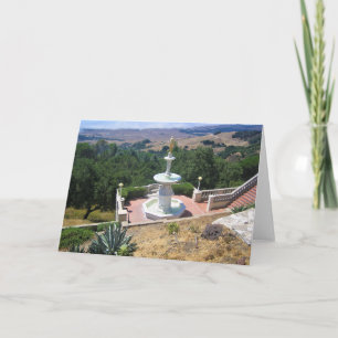 Tarjeta Vista desde el Castillo del Corazón, San Simeon, C