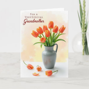Tarjeta Vista Flor de Naranjo Rayada
