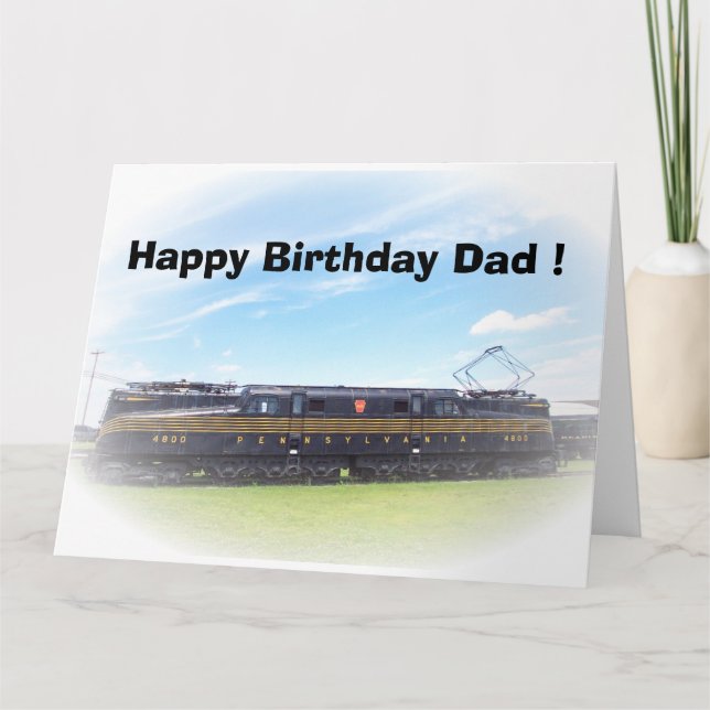 Tarjeta Vista lateral del ferrocarril GG-1 #4800 de (Anverso)