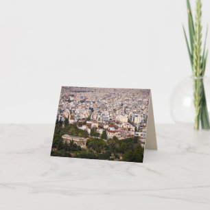 Tarjeta Vista panorámica de Atenas