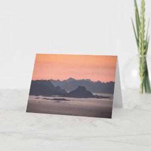 Tarjeta Vista panorámica de las islas Lofoten