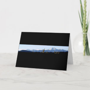 Tarjeta Vista panorámica de las montañas olímpicas, Washin