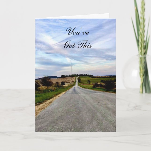 Tarjeta Vista panorámica de paisaje dramático que tienes e (Anverso)
