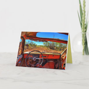 Tarjeta Vistas de coche de cumpleaños 1