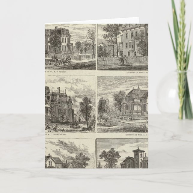 Tarjeta Vistas en Maywood, condado de Cook, Illinois (Anverso)