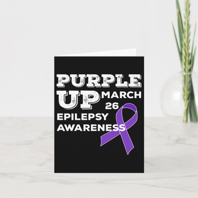 Tarjeta Vístete de Morado 26 de marzo Apoya la Conciencia  (Anverso)