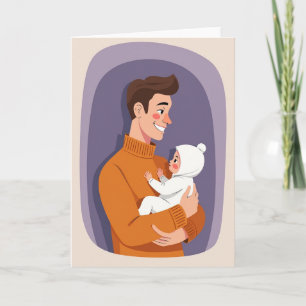 Tarjeta Visual Tierna para el Día del Padre