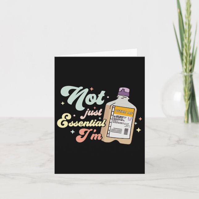 Tarjeta Vital Af Graciosa Enfermera Dietista Y Atención Cr (Anverso)