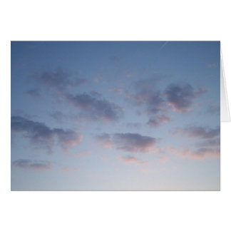 Tarjeta viva de las nubes