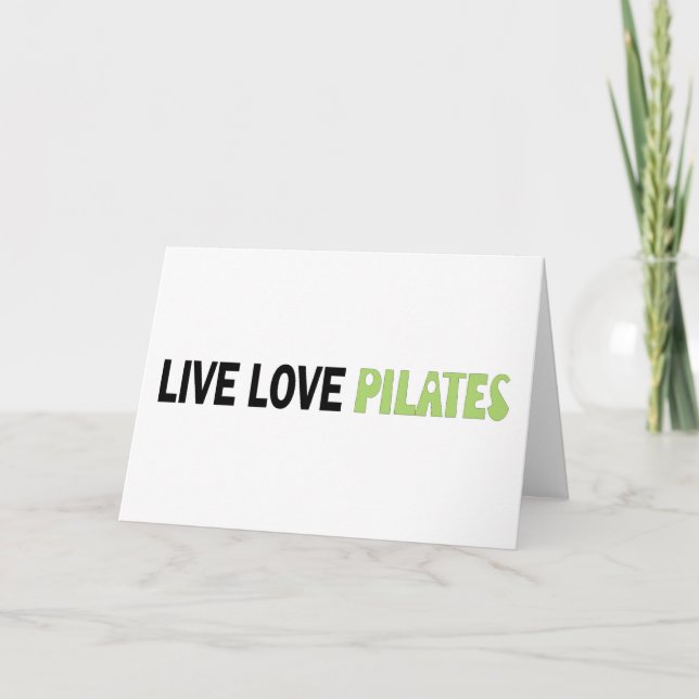 Tarjeta ¡Viva el amor de los Pilates! ¡Diseño original! (Anverso)