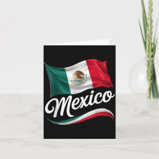 Tarjeta Viva el Día de la Independencia de México Bandera 