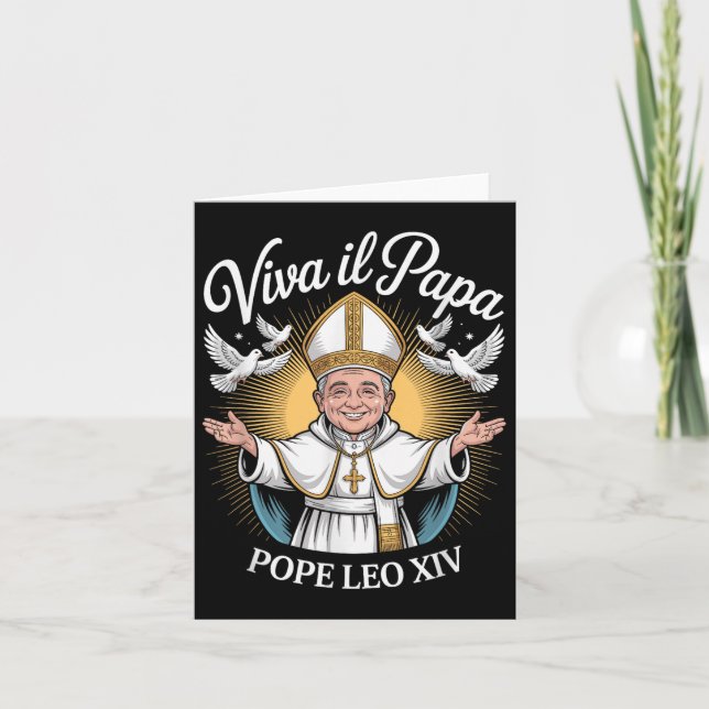 Tarjeta Viva Il Papa Papa León Xiv (Anverso)
