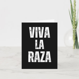 Tarjeta Viva La Raza Derechos de Inmigración Anti Trump 20