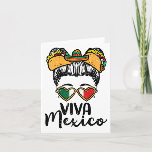 Tarjeta Viva México Chica Cinco De Mayo Independencia Mexi