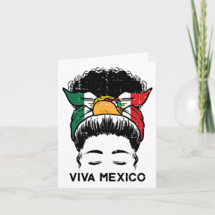 Tarjeta Viva México Mujeres negras Cinco De Mayo Inde Mexi