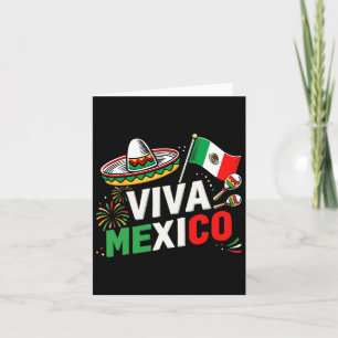 Tarjeta Viva México por el Día de la Independencia de Méxi