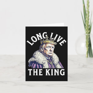 Tarjeta Vive a Trump, larga vida al Rey Patrioti Americano