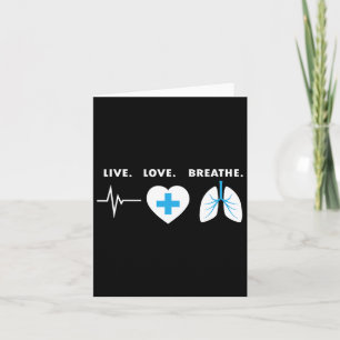 Tarjeta Vive Ama Respira - Regalo de Terapeuta Respiratori