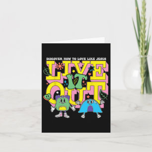 Tarjeta Vive Cómo Amar Como Jesús Vbs Campamento De Verano