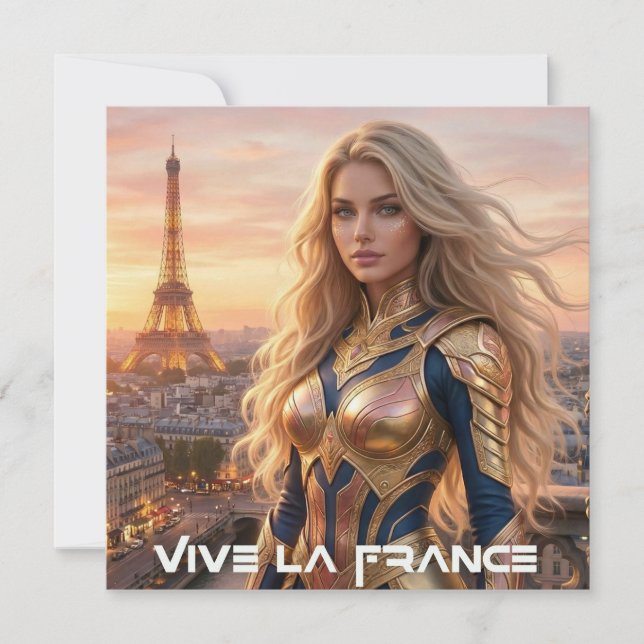 TARJETA VIVE LA FRANCE (Anverso)