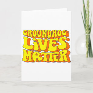 Tarjeta Vive la marmota Retro Vintage Amantes de los Anima