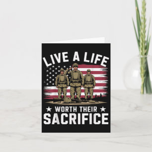 Tarjeta Vive Una Vida Que Vale La Pena Su Sacrificio Citan