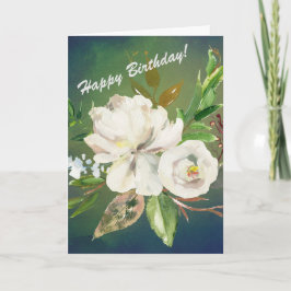Tarjeta Vivian's Shop Happy Birthday con flores adorables