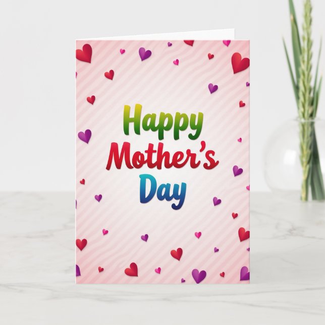 Tarjeta Vivid del Día de la Madre (Anverso)
