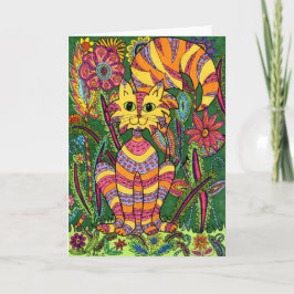 Tarjeta Vivid Garden Cat 2